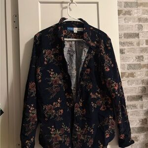 Old Navy Floral Everyday Shirt - Dark Multicolor